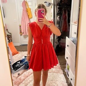 Free People Red Dress